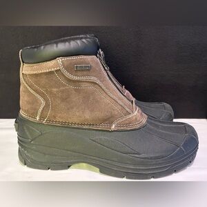 Tamarack Thinsulate 400g Men’s Brown Winter Boots Leather Upper Size13 Front Zip